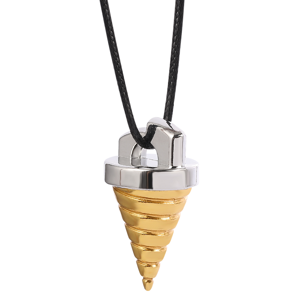 Anime Pendant Necklace - Colar com pingente espiral cônico de