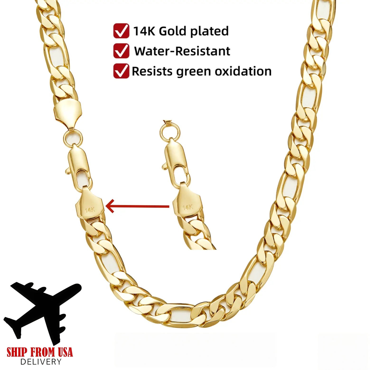 Cuban Link Chain 12Mm - Colar Elo Cubano NK 3:1 Banhado
