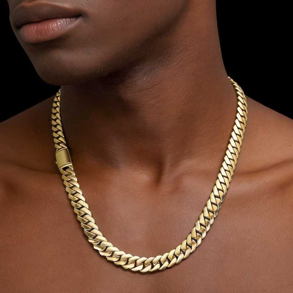 ESKEEM Corrente Elo Cubano Mon - Cuban Link Chain 12Mm avaliação e preço