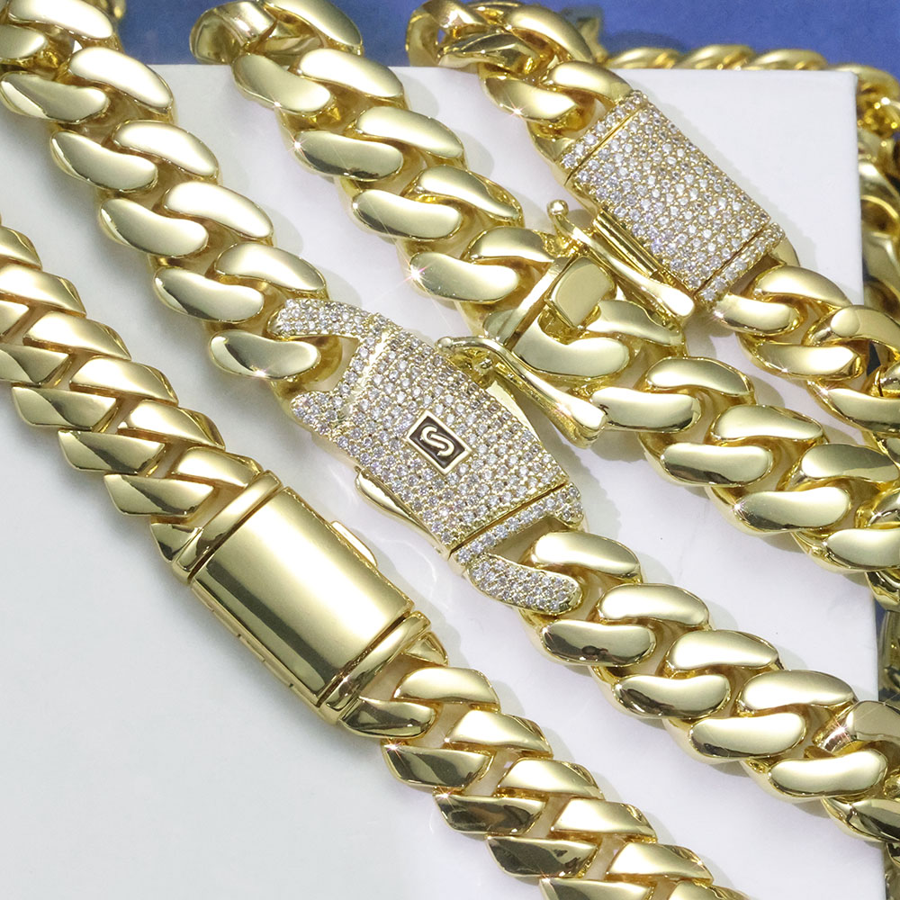 ESKEEM Corrente Elo Cubano Mon - Cuban Link Chain 12Mm avaliação e preço