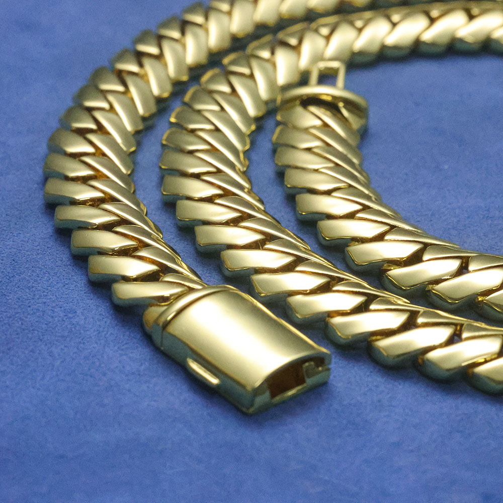 ESKEEM Corrente Elo Cubano Mon - Cuban Link Chain 12Mm avaliação e preço