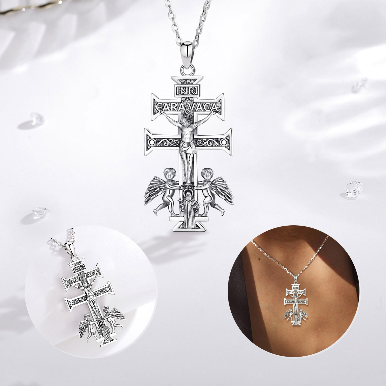 Eudora-925 Sterling Silver Jes - 925 Sterling Silver Chain Necklace Men avaliação e preço