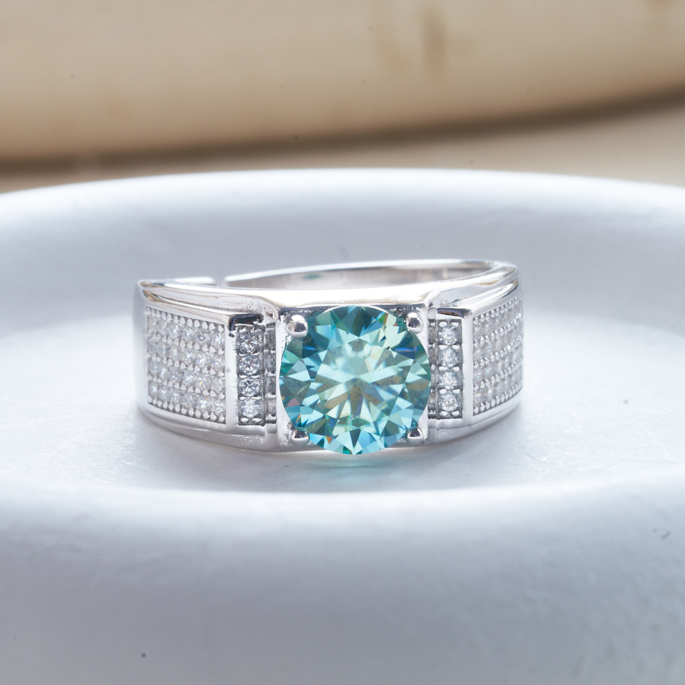 925 Sterling Silver Moissanite - Moissanite Engagement Ring 1 Carat avaliação e preço