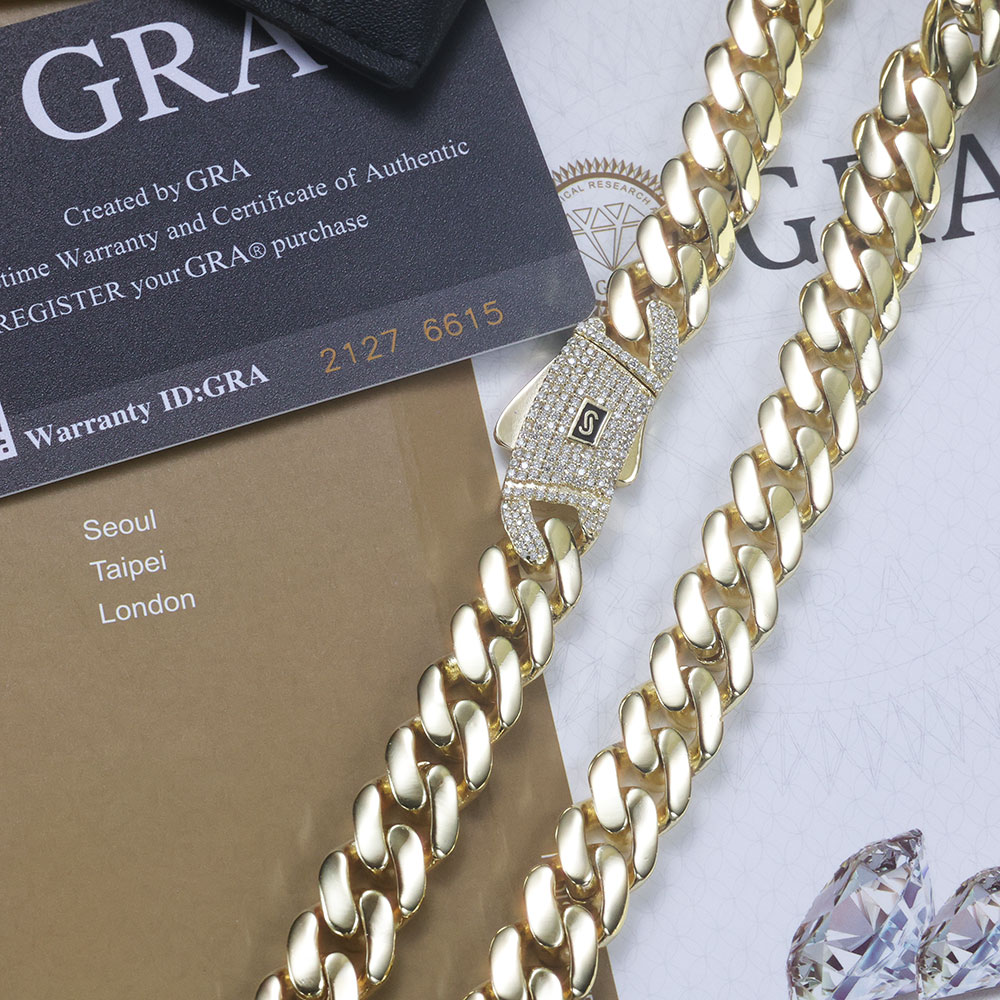 Ekeem novo 925 prata monaco co - Cuban Link Chain 12Mm avaliação e preço