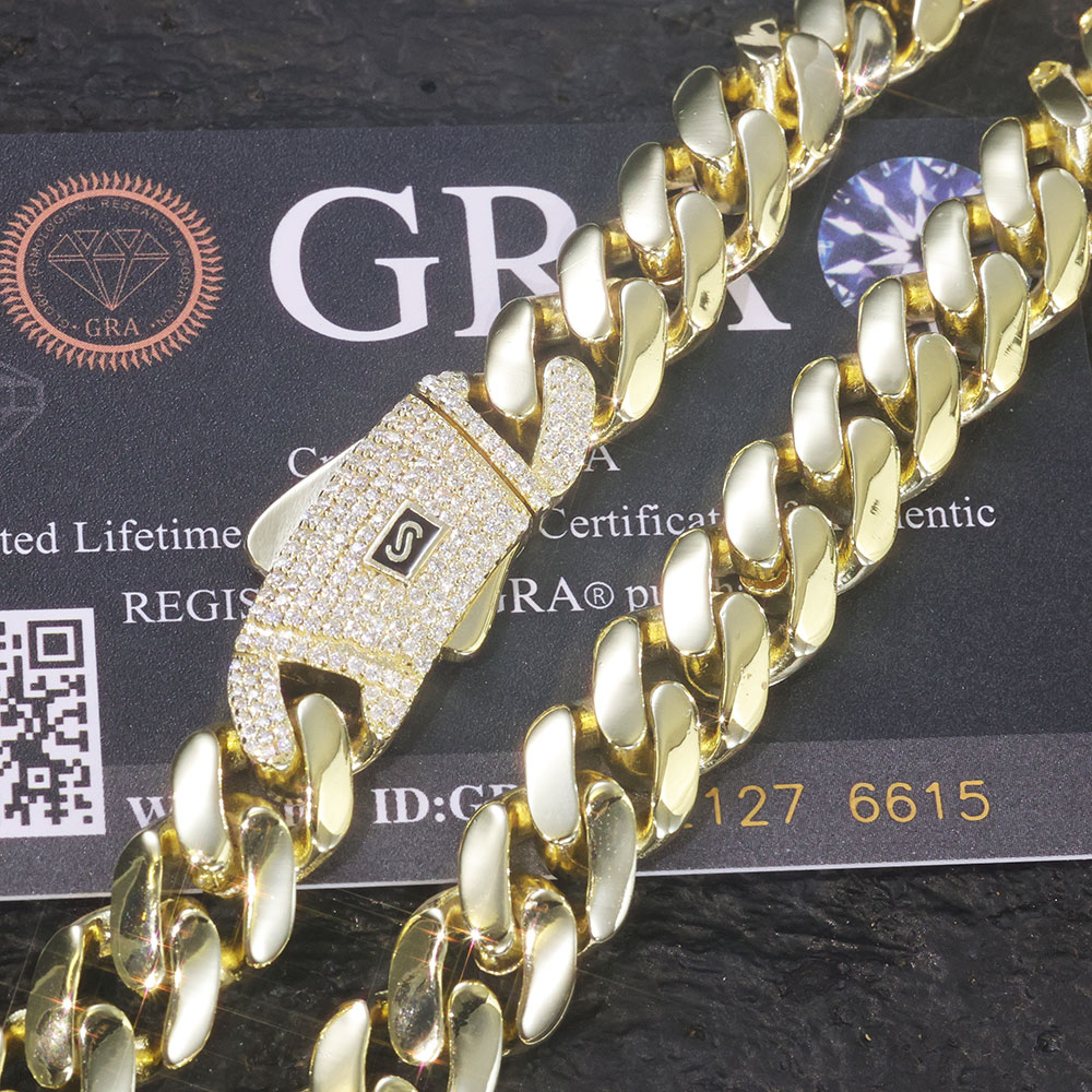 Ekeem novo 925 prata monaco co - Cuban Link Chain 12Mm avaliação e preço