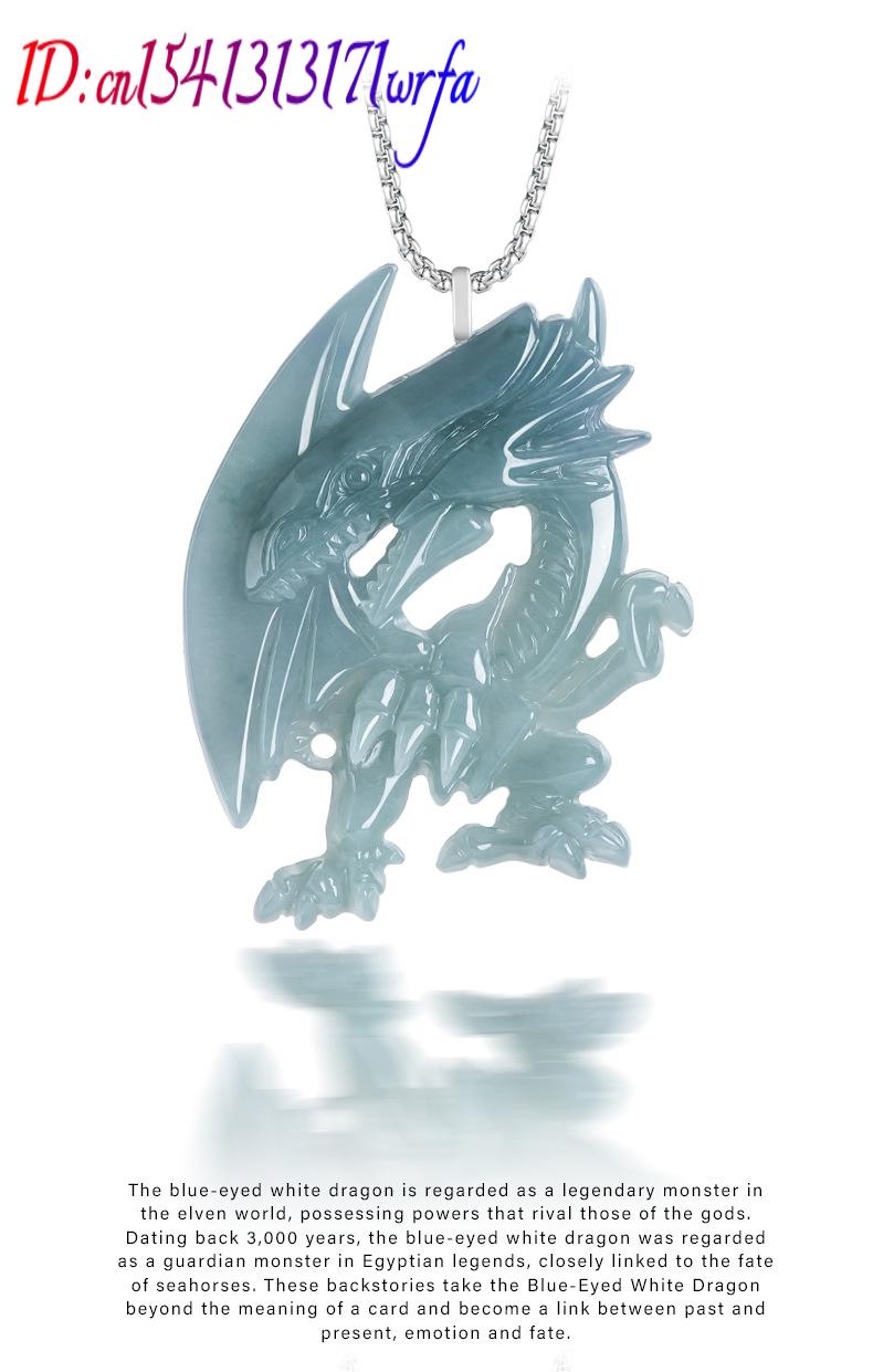 Azul myanmar jadeite dragão pi - Necklaces avaliação e preço