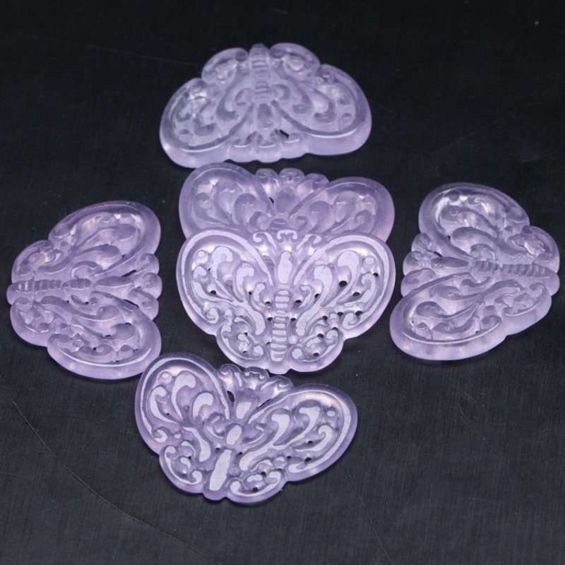 2pc natural roxo jade oco para - Earrings avaliação e preço