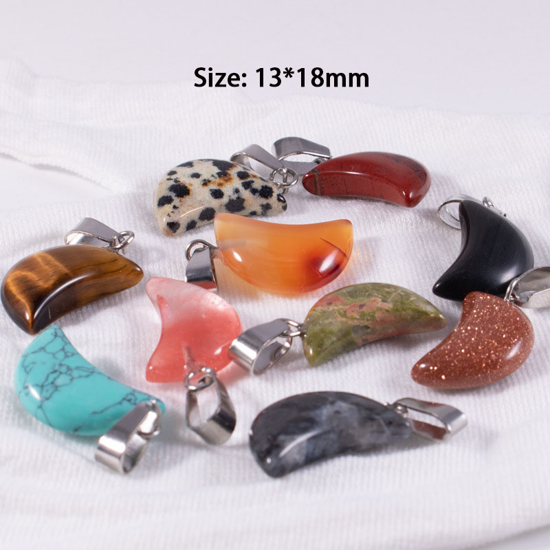 20 pçs/saco pedra natural cris - Crystal Pendant Necklace Natural Stone avaliação e preço