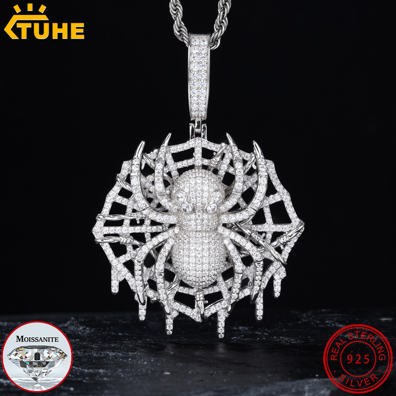 Tuhe alta qualidade vvs1 moiss - 925 Sterling Silver Chain Necklace Men avaliação e preço