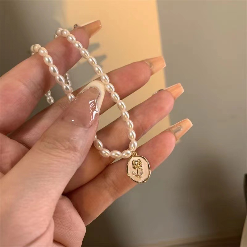 Francês vintage imitação barro - Pearl Choker Necklace Vintage avaliação e preço