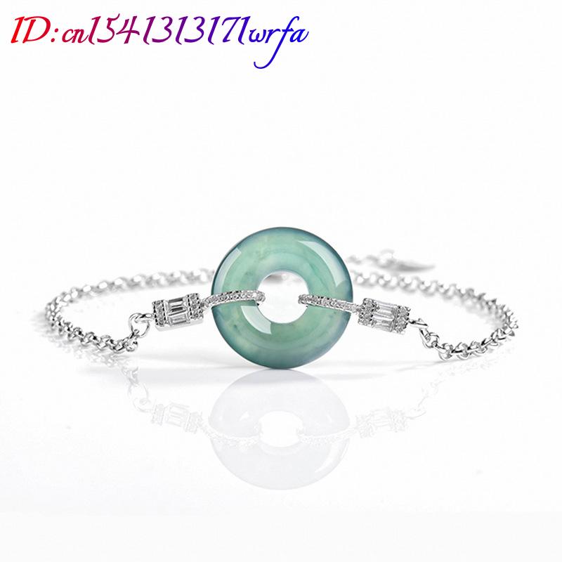 Azul myanmar jadeite anel puls - Bracelets avaliação e preço