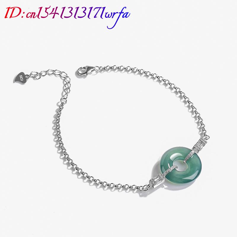 Azul myanmar jadeite anel puls - Bracelets avaliação e preço