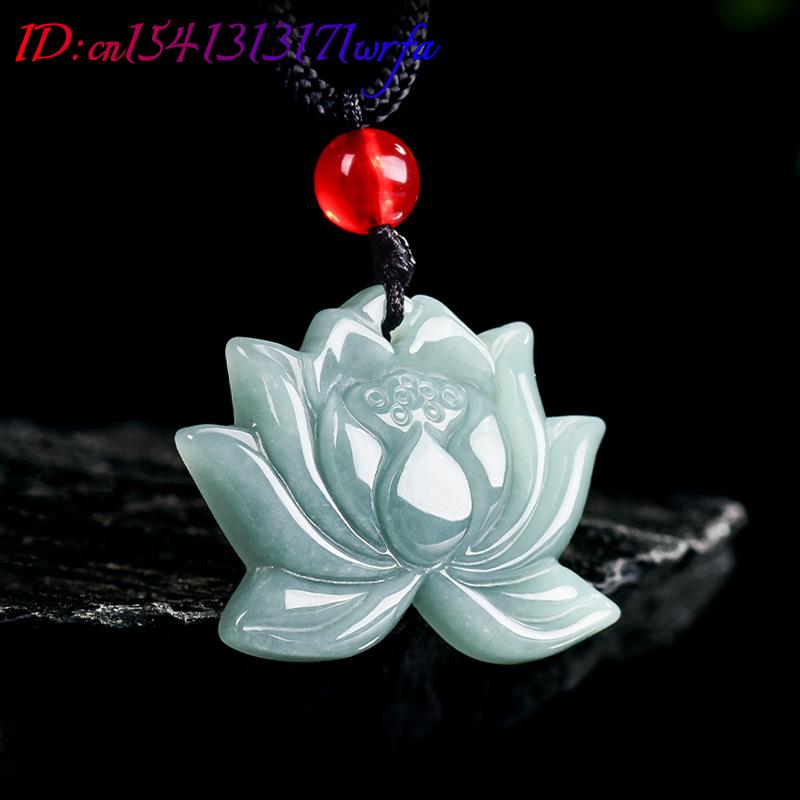 Myanmar jadeite lótus pingente - Necklaces avaliação e preço