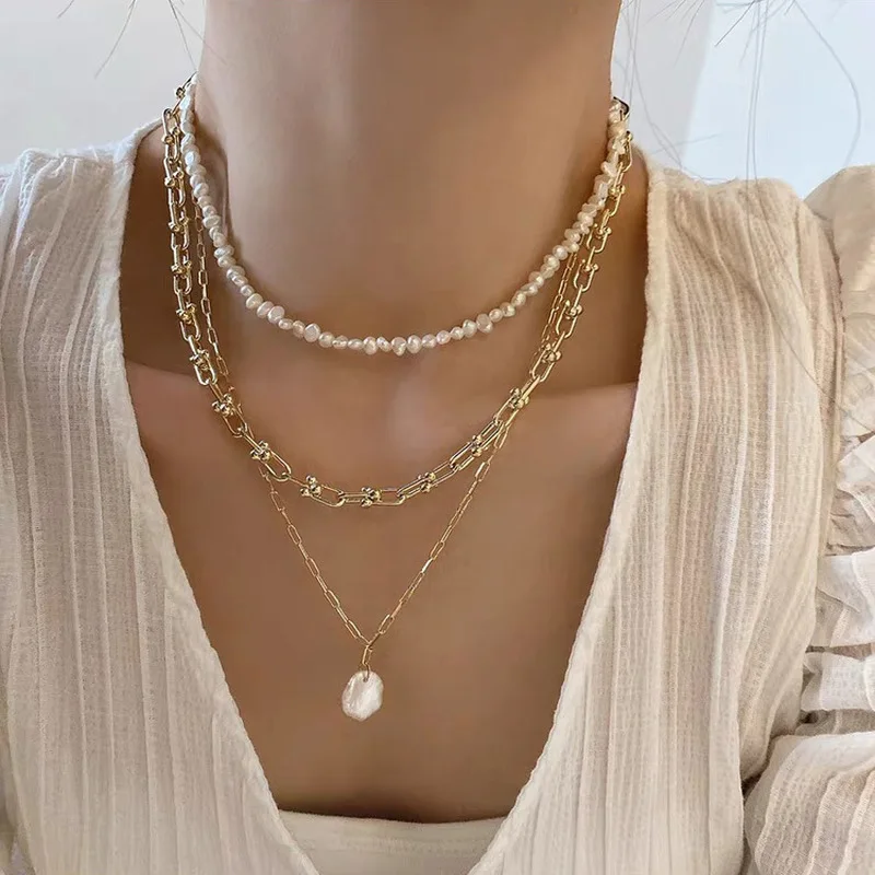 Colares de Pérolas Naturais de - Pearl Choker Necklace Vintage avaliação e preço