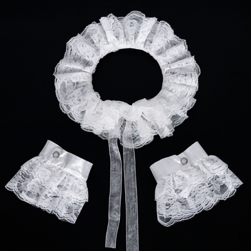 Conjunto de gola e punhos de r - Necklaces avaliação e preço