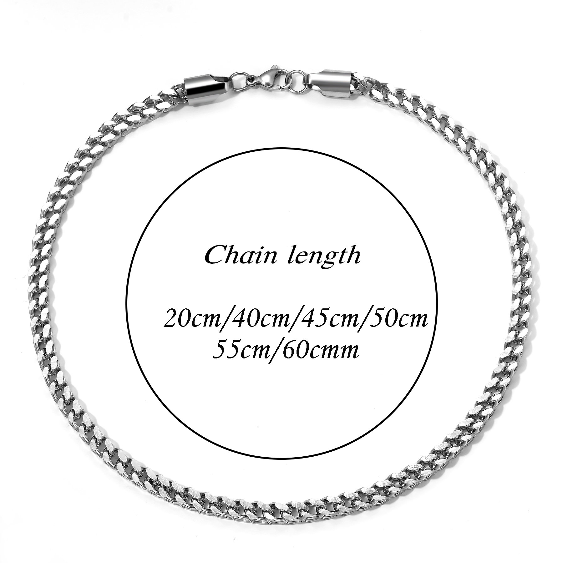1 unidade, tamanho 2,5 mm a 5  - Cuban Link Chain 12Mm avaliação e preço