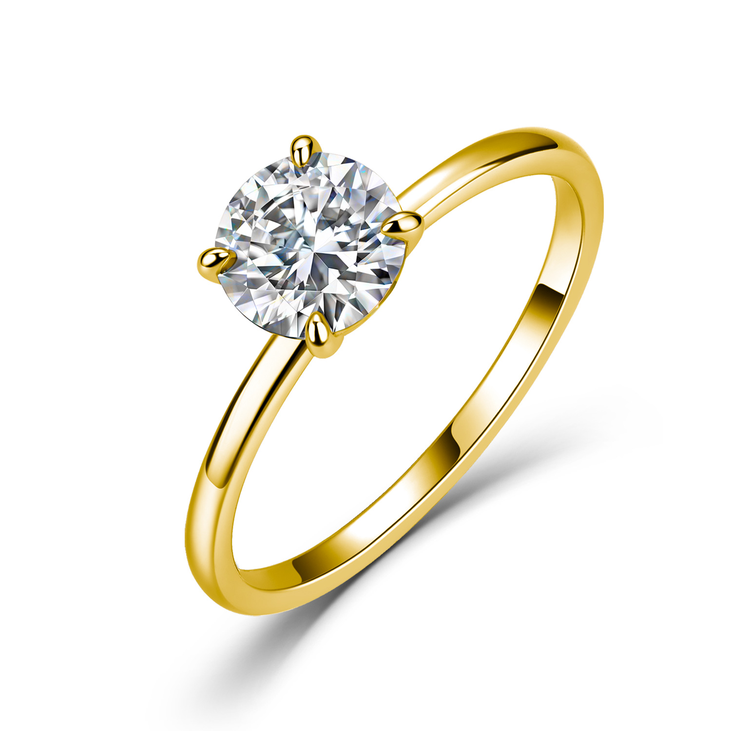 Anel Clássico de Moissanite co - Moissanite Engagement Ring 1 Carat avaliação e preço