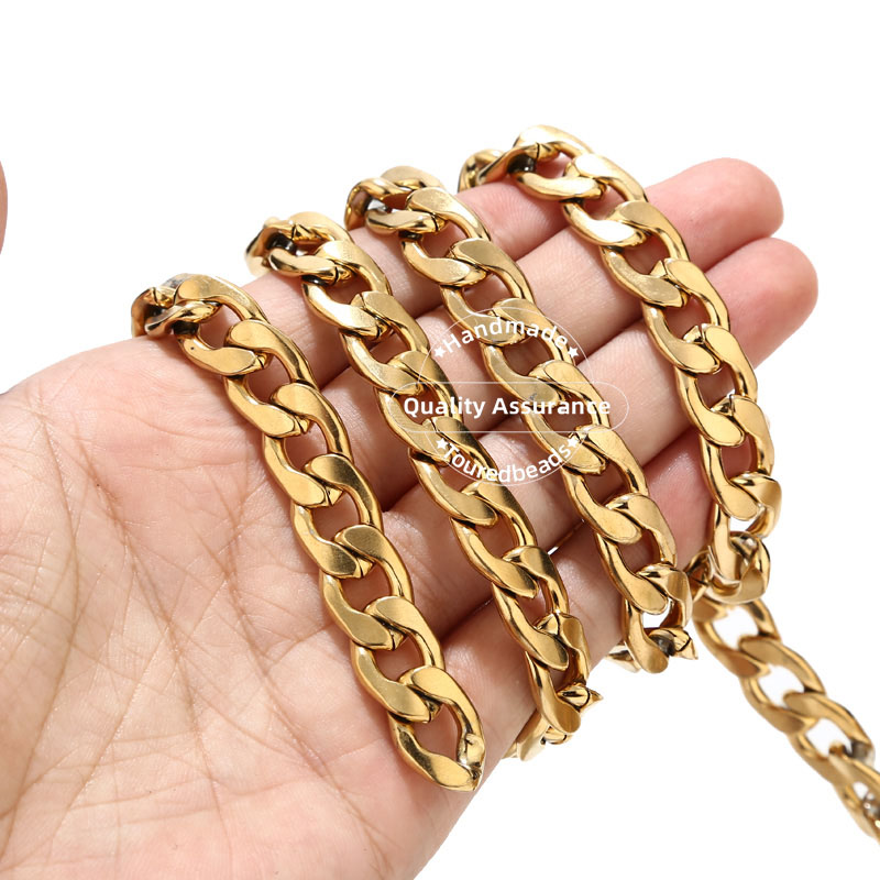 Corrente Figaro de Aço Inoxidá - Cuban Link Chain 12Mm avaliação e preço