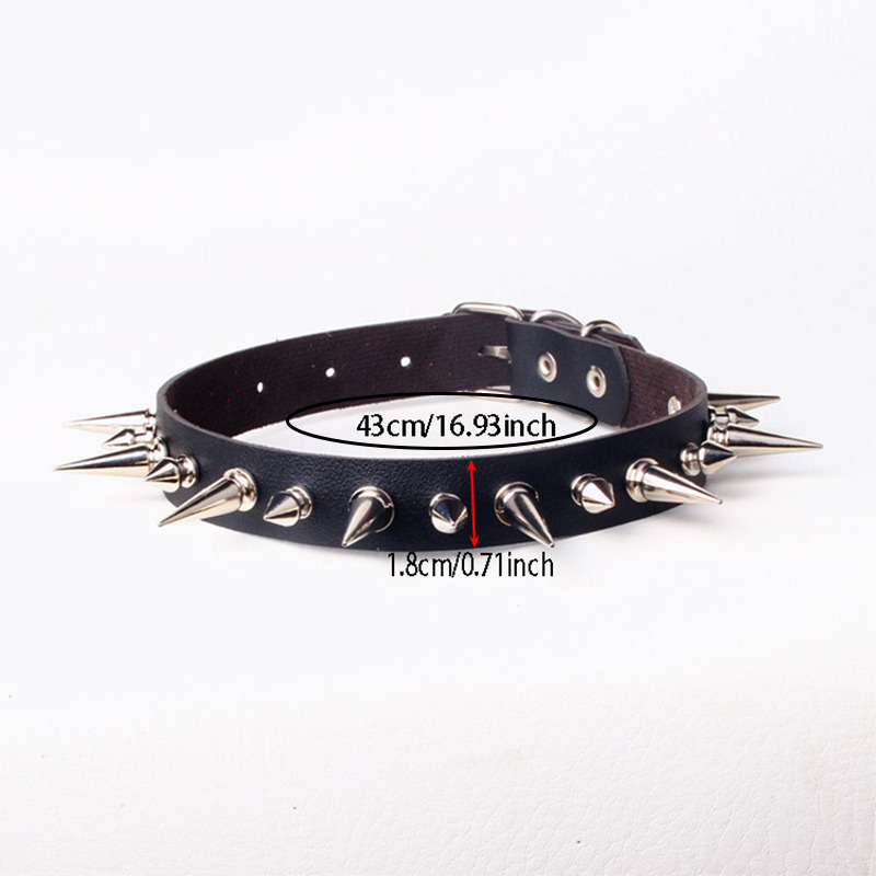 Colar Gargantilha Punk Longo c - Goth Punk Spike Choker avaliação e preço