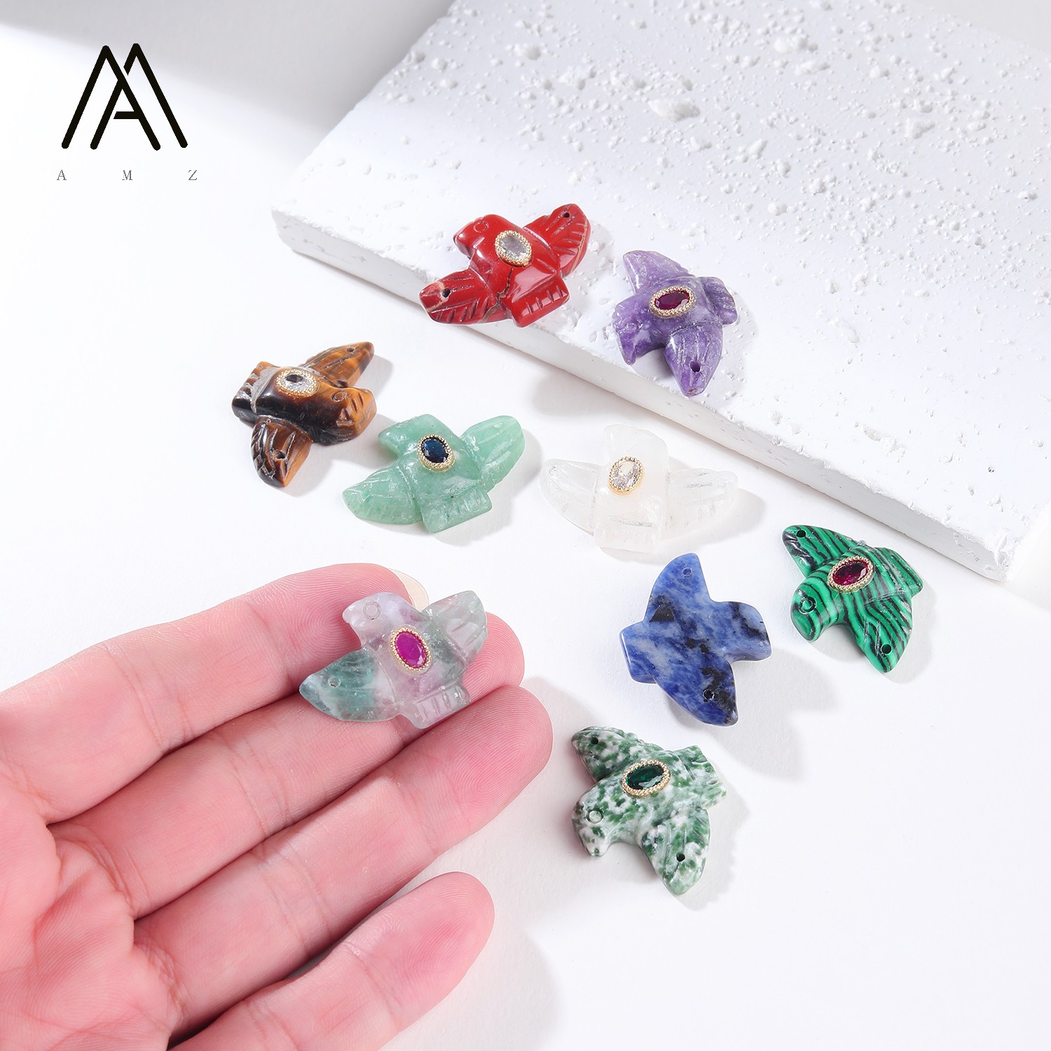 1/3/5/10 peças de pingentes de - Crystal Pendant Necklace Natural Stone avaliação e preço