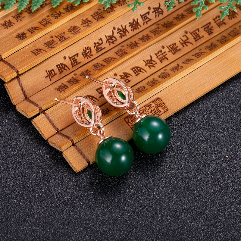 Brincos naturais do grânulo do - Earrings avaliação e preço